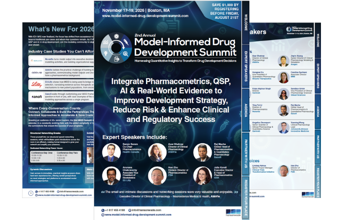 2nd Model-Informed Drug Development Summit Brochure
